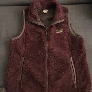 L.L. Bean Mountain Pine Fleece Vest
